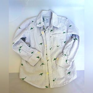 Two boys button down long sleeve shirts